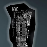 Lamp Manhattan Backlit with LED | H 130-W 70 cm |