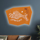 Lamp Venice Backlit with LED| H 60-W 82 cm