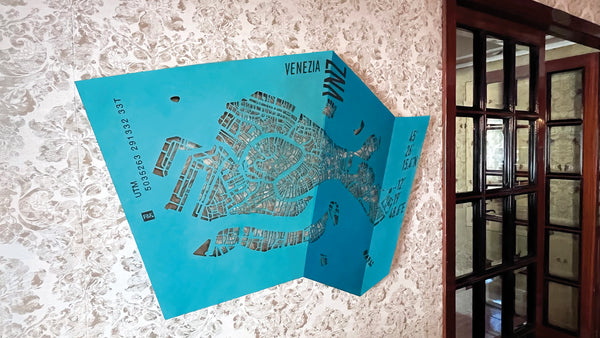 FLYING CITY LEATHER MAPS - BIENNALE ARCHITETTURA 2023