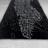Manhattan New York City Rug Hand Knotted Wool