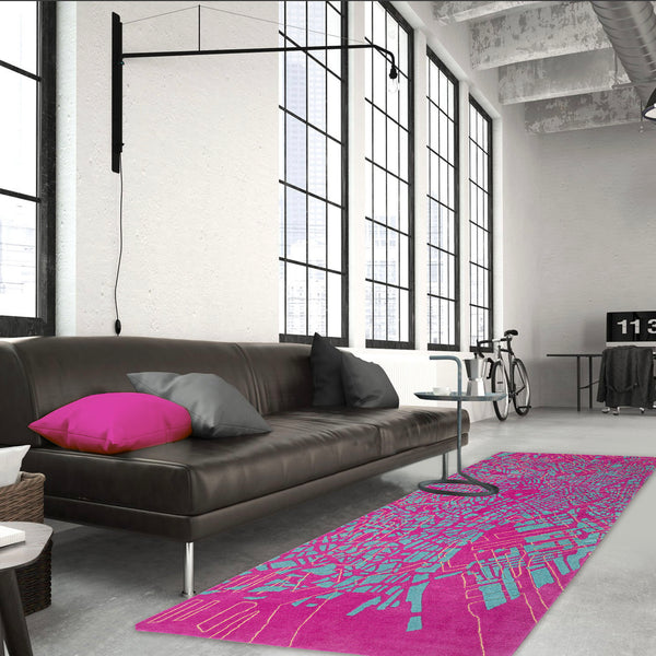 Tokyo City Rug Hand Knotted Wool