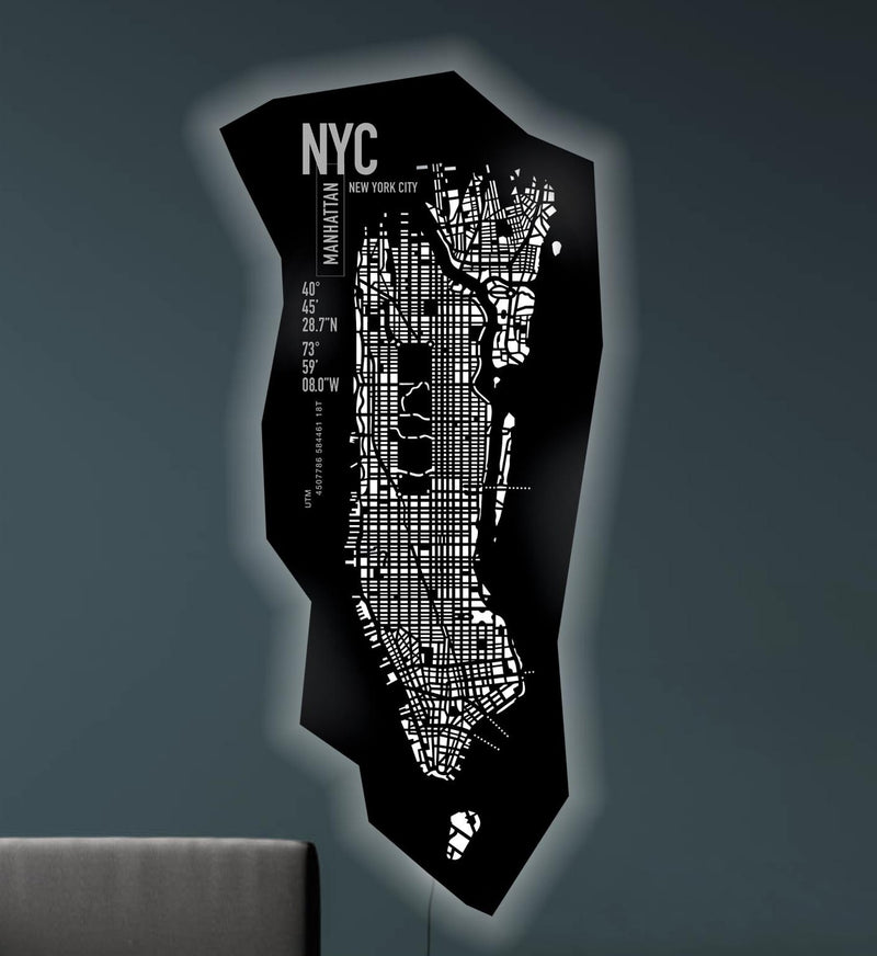 Lamp Manhattan Backlit with LED | H 130-W 70 cm |