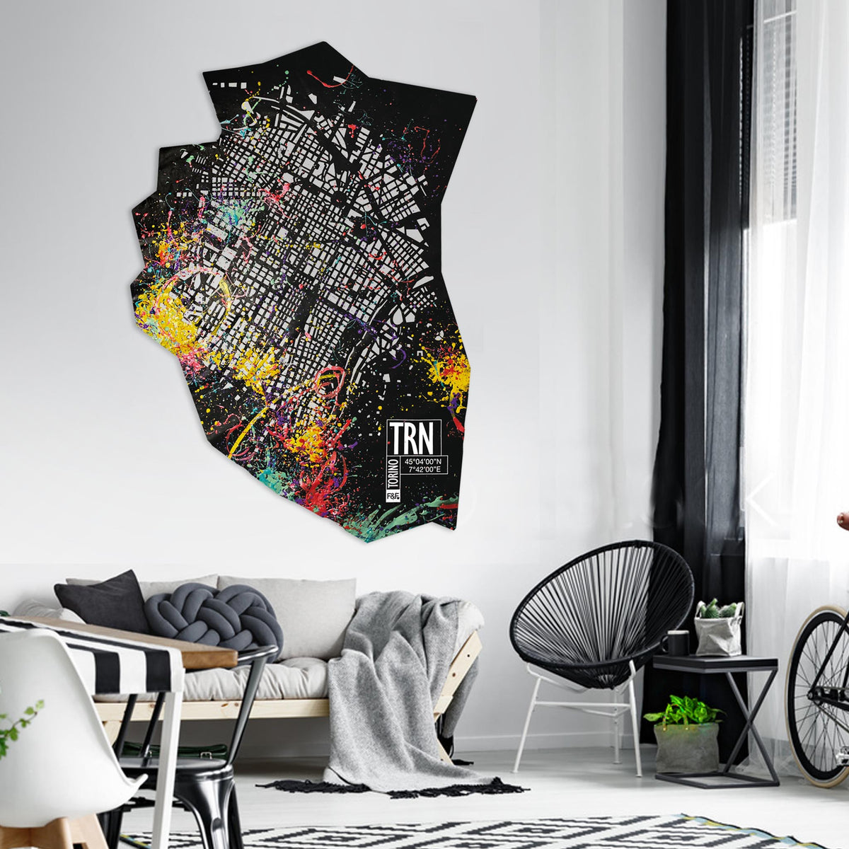 Hand Painted 3D - Leather City Map - Italian Design – Frank&Frank