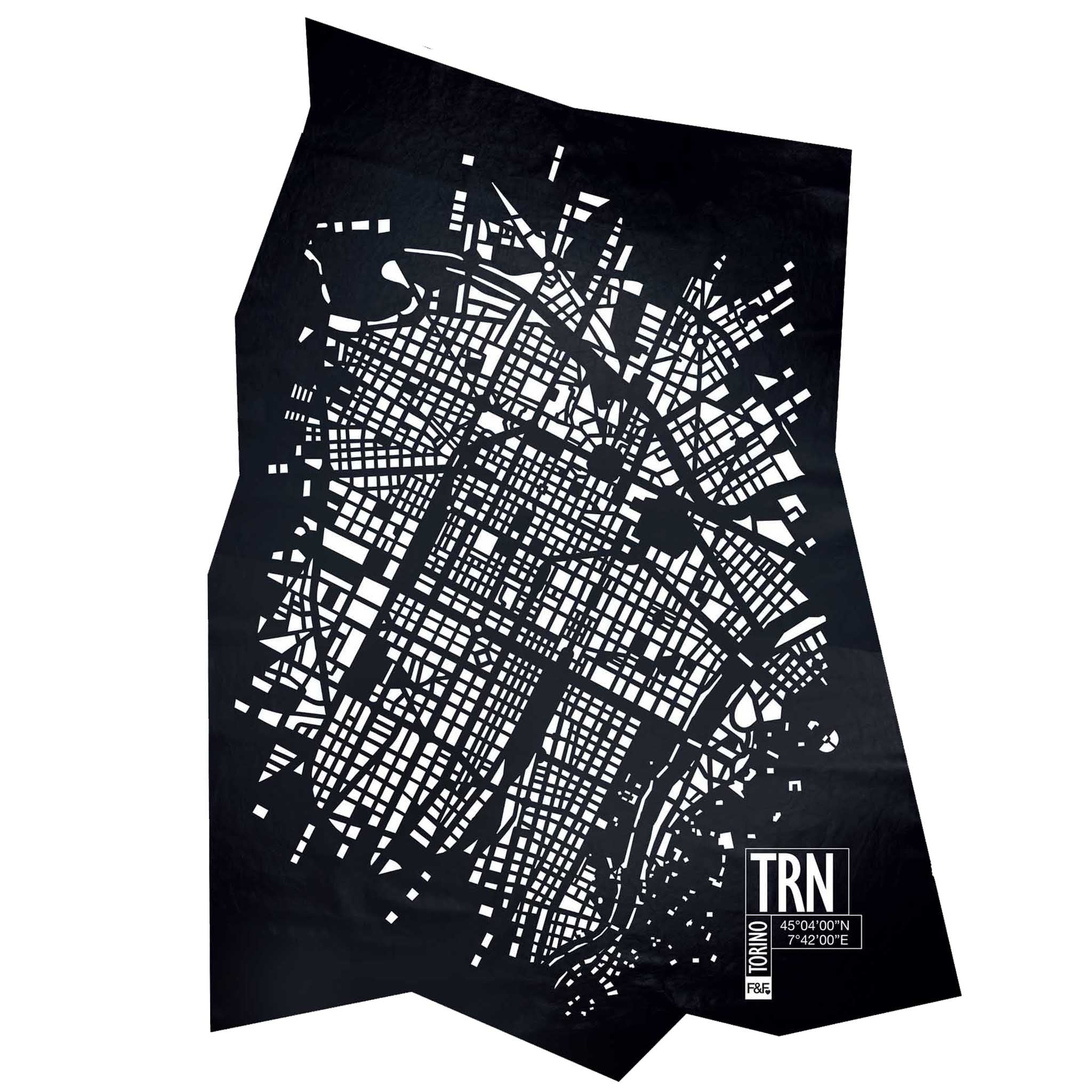 Turin Leather Map | H 205 - W 144 | Unique Piece – Frank&Frank